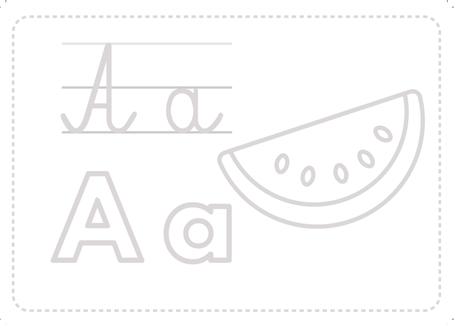 Litery A-Ż - ćwiczenia grafomotoryczne