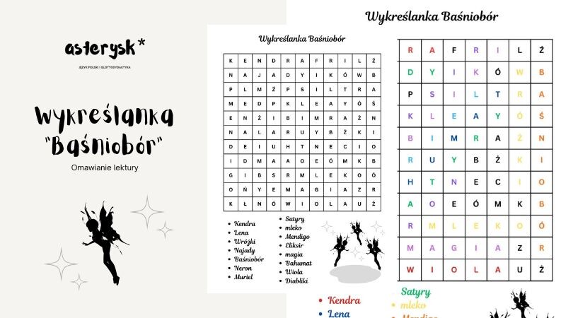 Wykreślanka "Baśniobór"