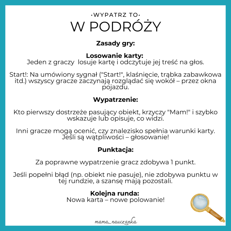 WYPATRZ TO! GRA PODRÓŻNA