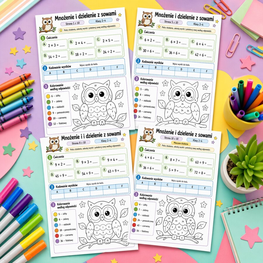 Mnożenie i dzielenie z sowami