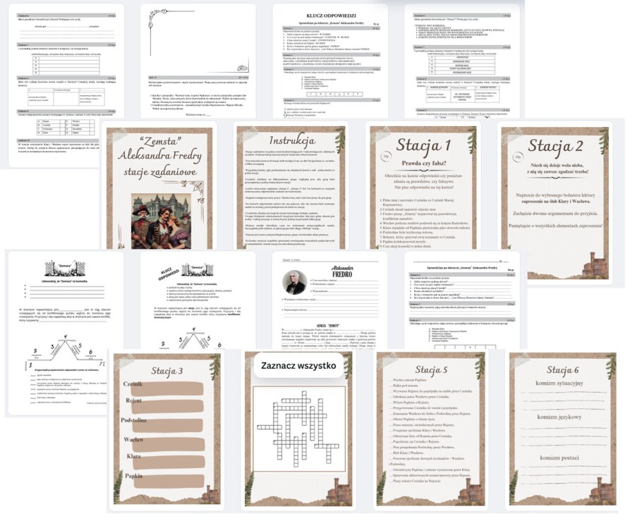 ZEMSTA - pakiet materiałów - 41 stron