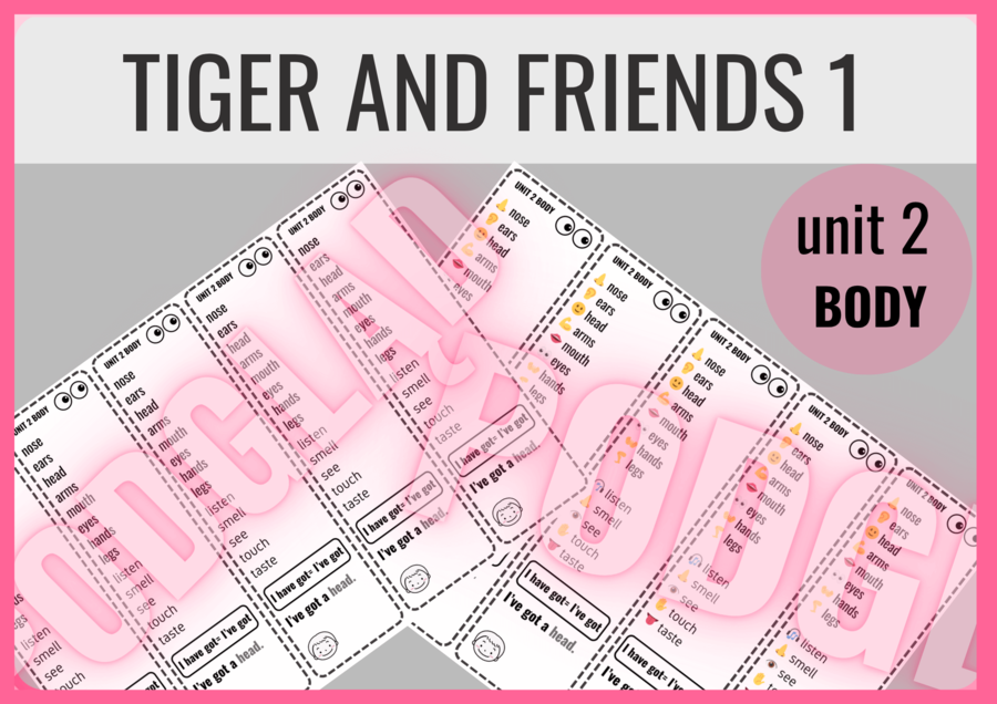 Tiger and Friends 1 unit 2 – zakładki do książki