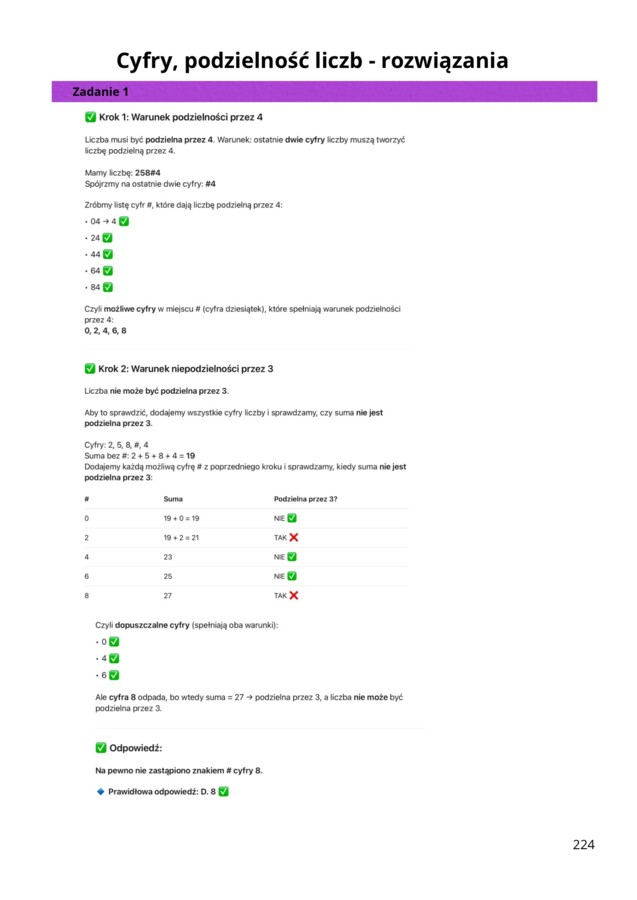 Matematyka bez tajemnic - powtórka do egzaminu ósmoklasisty