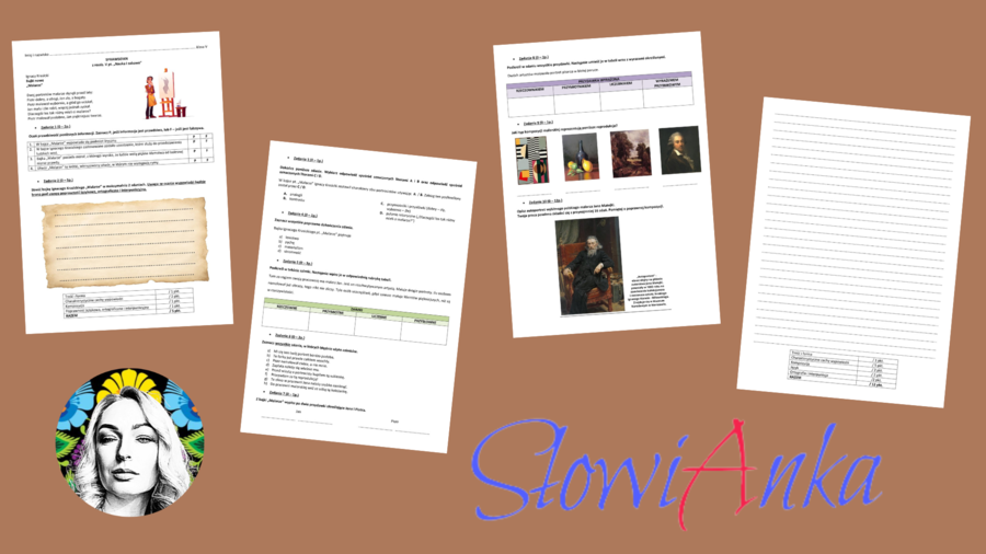 Sprawdzian z rozdz. V pt. „Nauka i zabawa” do podręcznika wydawnictwa WSiP „Zamieńmy słowo” dla klasy 5