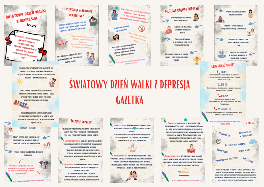Światowy Dzień Walki z Depresją GAZETKA