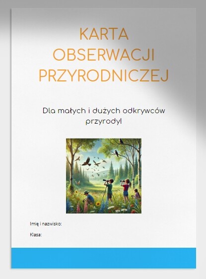 Karty do obserwacji przyrody