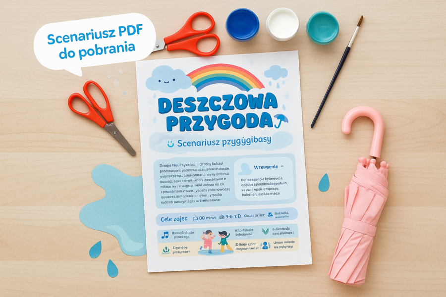 „Deszczowa przygoda” – scenariusz zajęć dla przedszkola