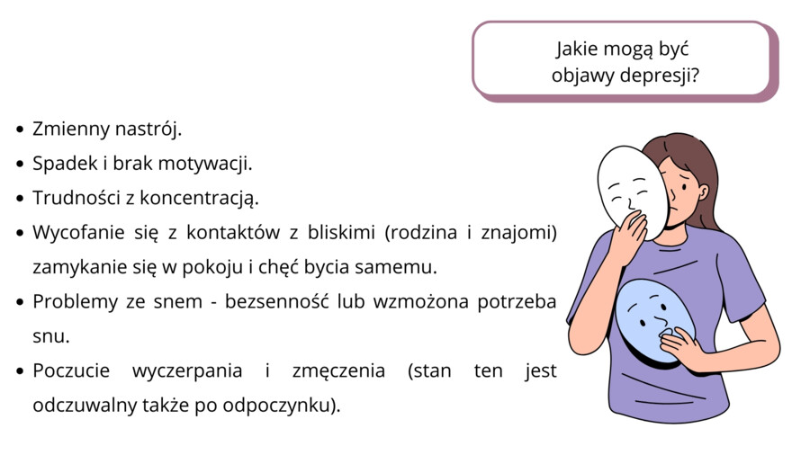 Depresja - prezentacja na zajęcia. PDF - gazetka ścienna. Dzień Walki z Depresją.