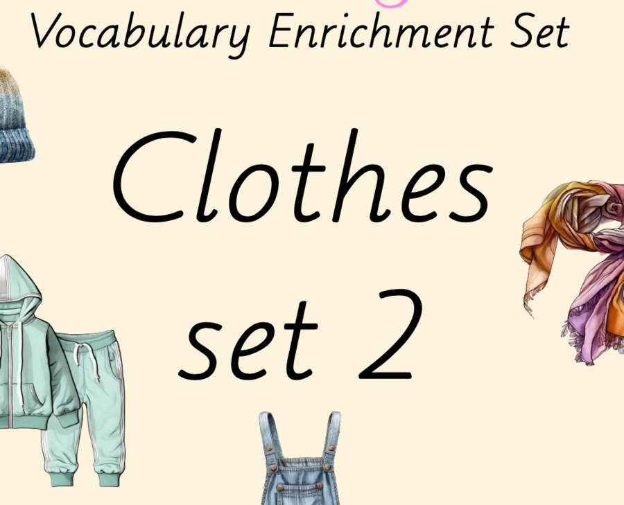 Zestaw kart obrazkowych: CLOTHES SET 2