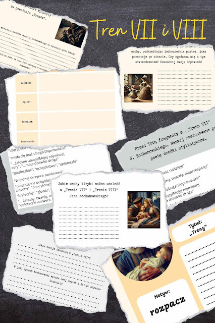 Od wersetu do emocji- stacje zadaniowe do ,,Trenu VII" i ,,Trenu VIII" J. Kochanowskiego
