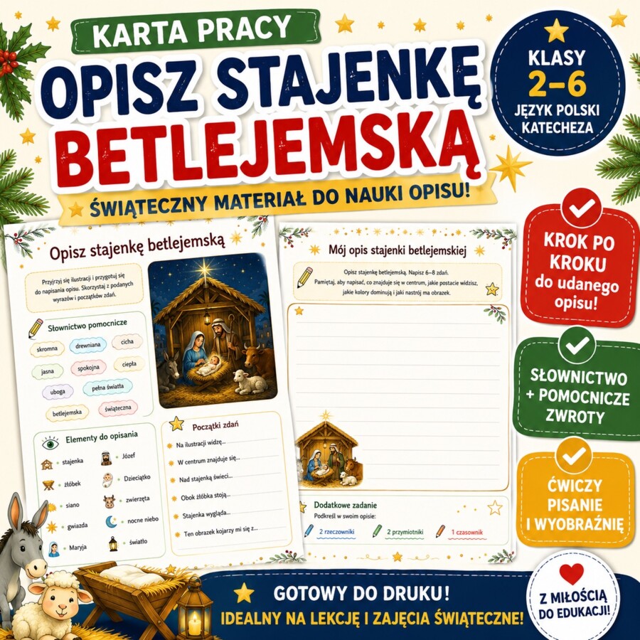 Opisz stajenkę betlejemską