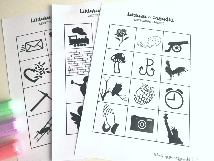 HIT!!! Lekturowe zagadki. 96 ikon. Lektury. Egzamin ósmoklasisty