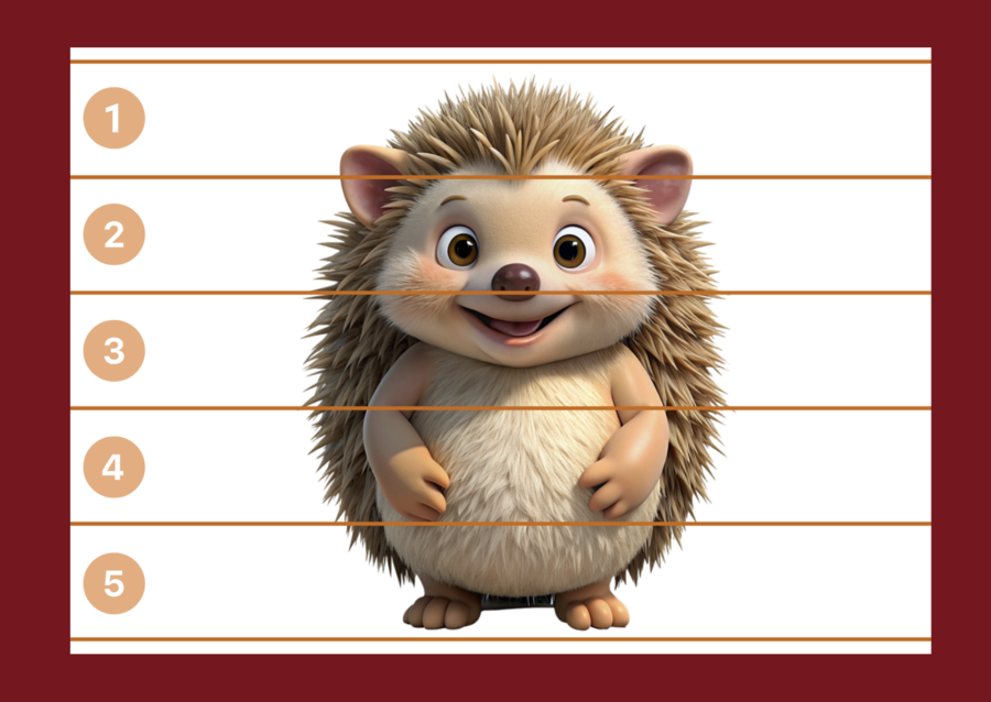 DZIEŃ JEŻA– puzzle – 10 szt.- biblioteka - biblioteka - świetlica