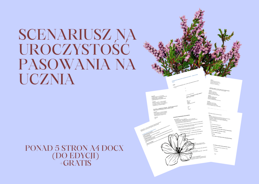 Pasowanie na ucznia - scenariusz uroczystości