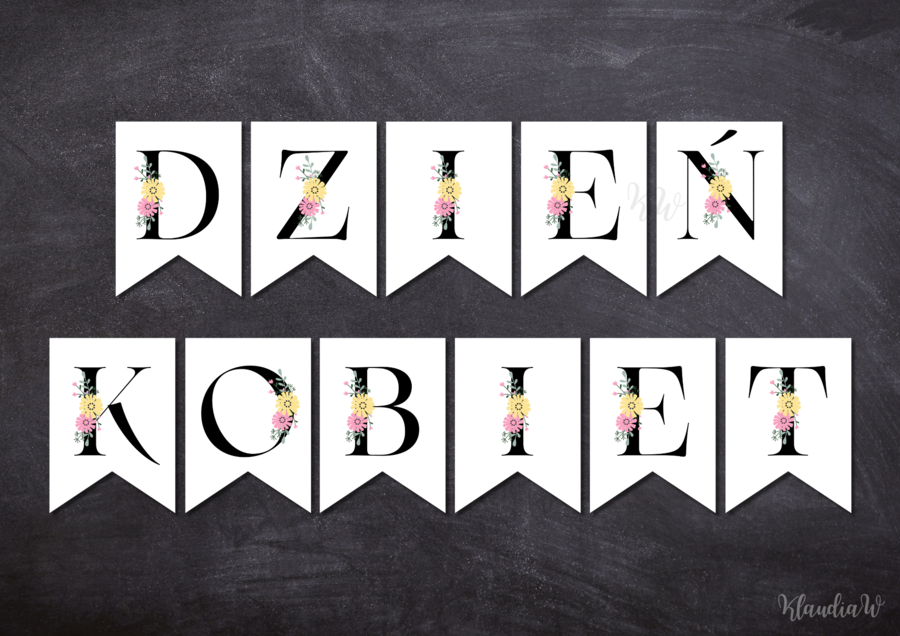 Dzień Kobiet - girlanda