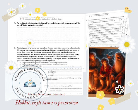 Hobbit, czyli tam i z powrotem — test czytania ze zrozumieniem z kluczem odpowiedzi