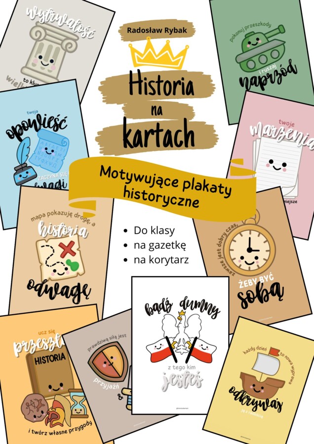 Motywujące plakaty historyczne - Historia na Kartach