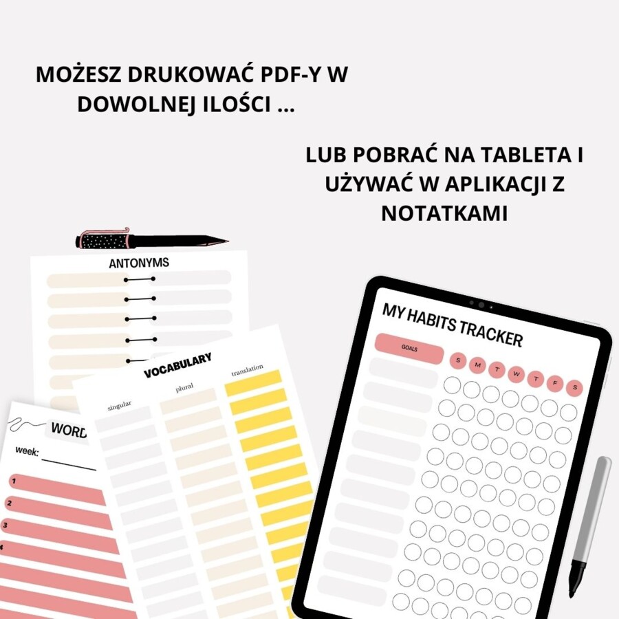PLANER JĘZYKOWY, NAUKA JĘZYKA, MATURA, EGZAMIN ÓSMOKLASISTY, ORGANIZACJA CZASU