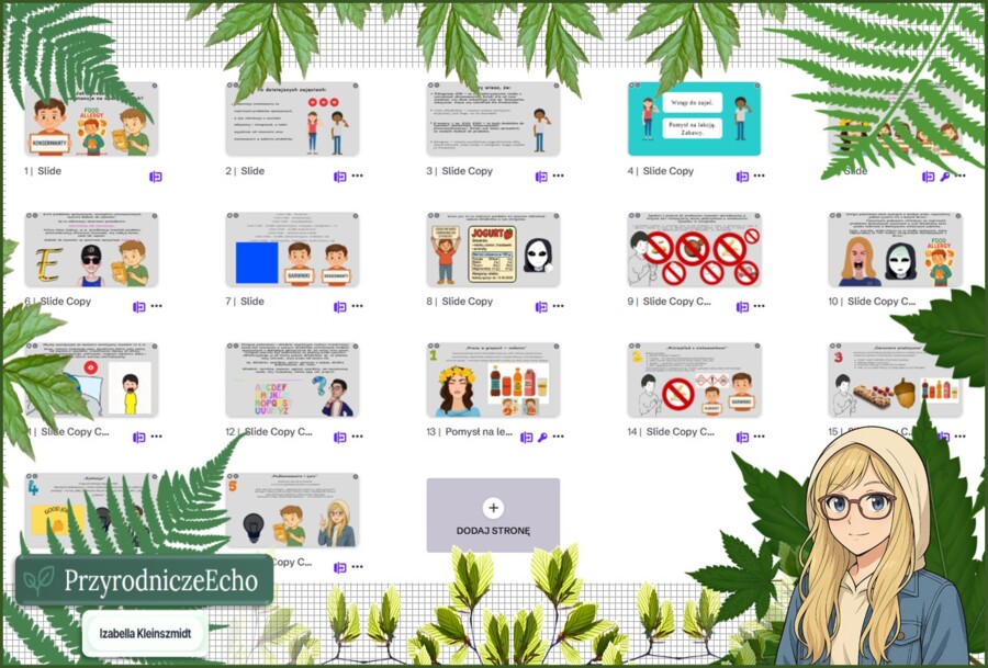 Prezentacja multimedialna w genial.ly „Jak oznacza się różne substancje na opakowaniach?” Edukacja zdrowotna. Klasa 4. Dział „Moje odżywianie”.