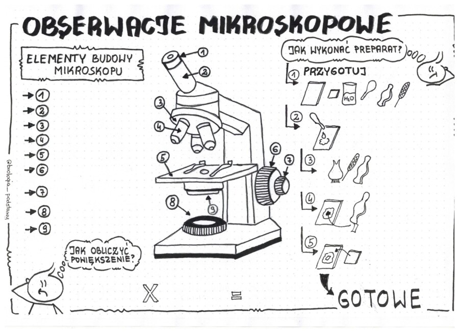 Obserwacje mikroskopowe - klasa 5 - KP
