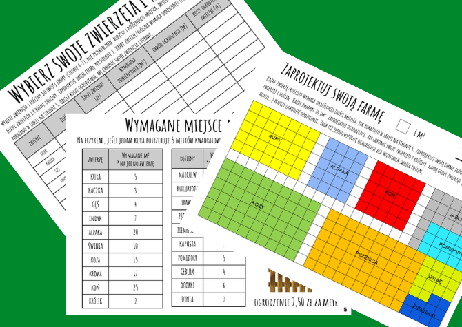 Ułamki dziesiętne. Projekt matematyczny: Stwórz własną Farmę - Nauczanie Oparte na Projektach (PBL) dla kl.5-8