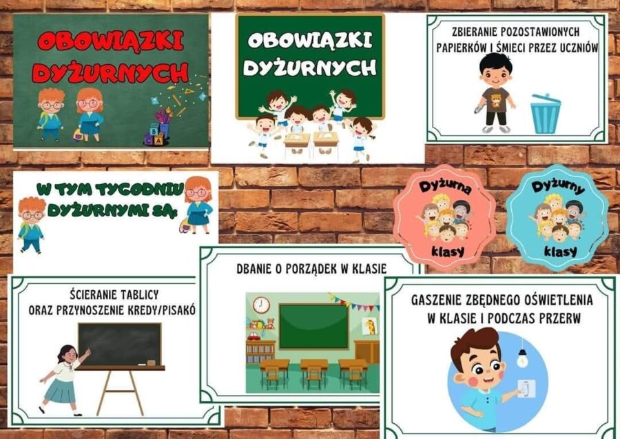 Obowiązki dyżurnych