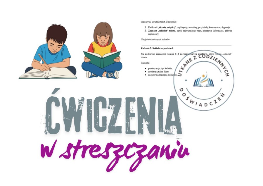 Komizm w utworach literackich – tekst do analizy i ćwiczenia ze streszczania