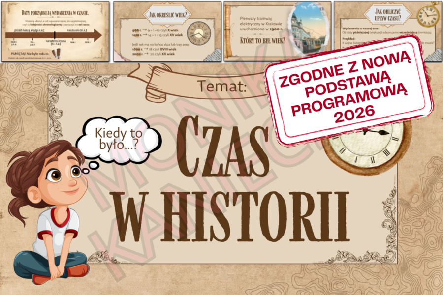 Czas w historii - prezentacja historia klasa 4 NOWA PODSTAWA