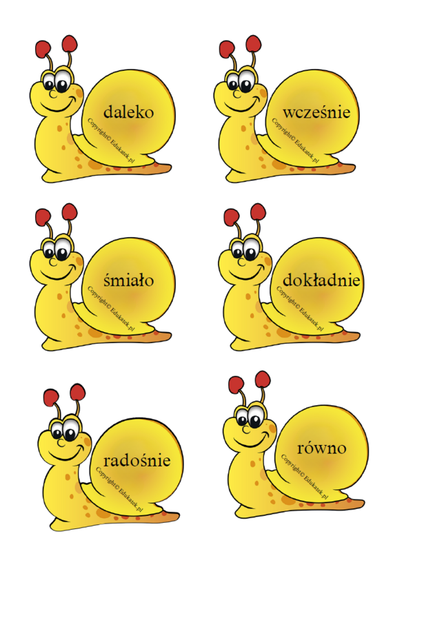 Gramatyczne ślimaki – utrwalanie gramatyki