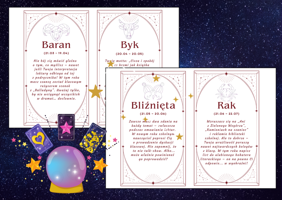 📚🔮 KSIĄŻKOWY HOROSKOP na Nowy Rok lub nowy rok szkolny 🔮📚