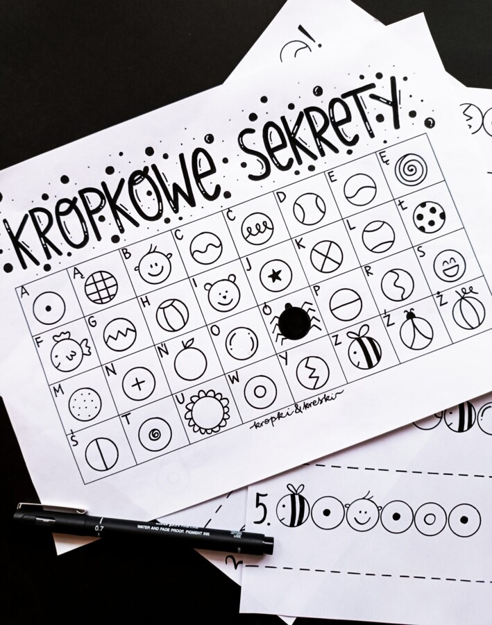 "KROPKOWE SEKRETY" - zaszyfrowane hasła