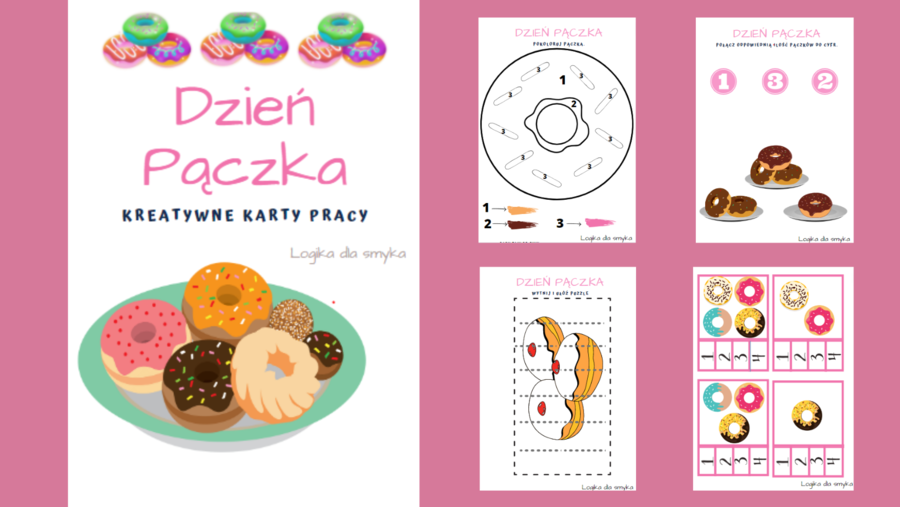 Dzień pączka - karty pracy