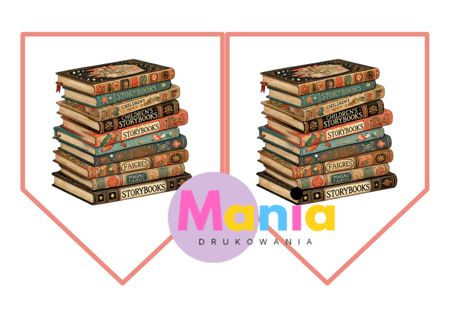 Dzień Postaci z Bajek -girlanda z napisem i ilustracje z postaciami z bajek