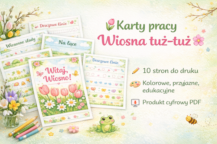 Karty pracy „Wiosna tuż-tuż”