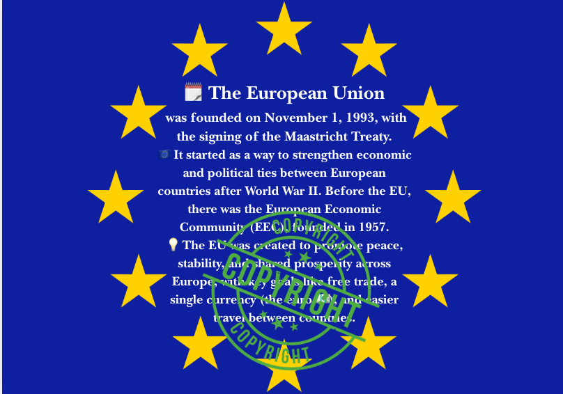 🇪🇺 Gazetka na European Union Day – interesujące ciekawostki o UE i zestaw dekoracji (banery, girlandy, postacie)