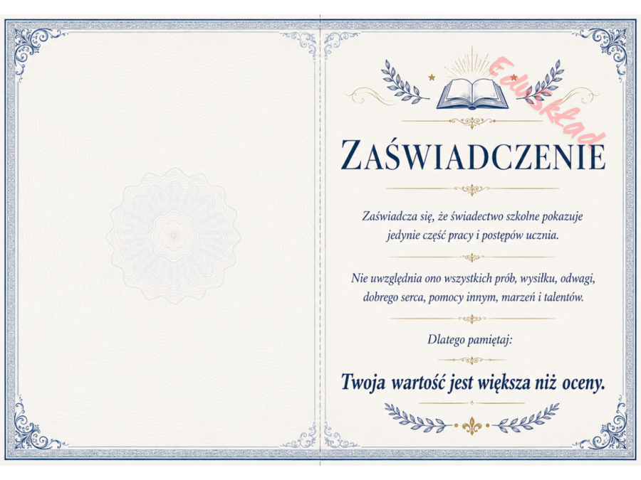 Wkładki motywacyjne do świadectwa – pozytywne słowa na zakończenie roku