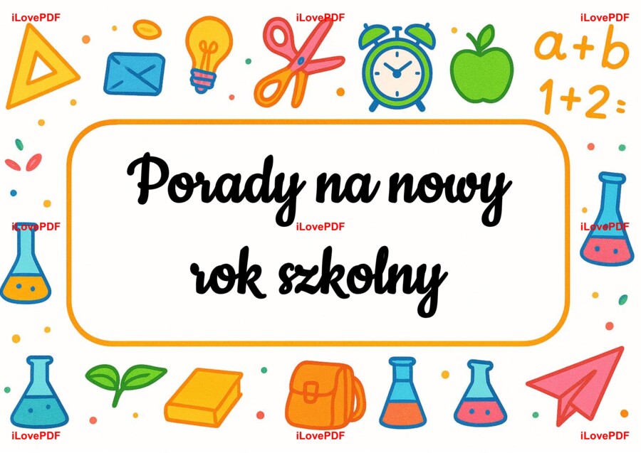 Porady na nowy rok szkolny