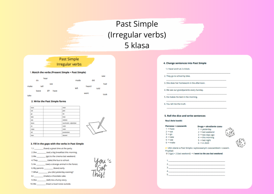 Past Simple (Irregular verbs) Steps Plus 5 Unit 7