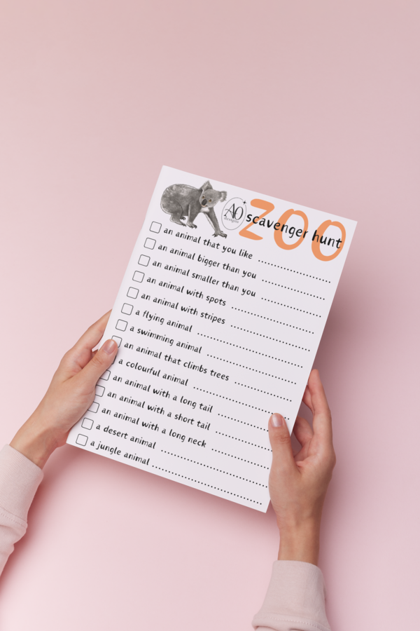 ZOO scavenger hunt - szukanie zwierząt w zoo