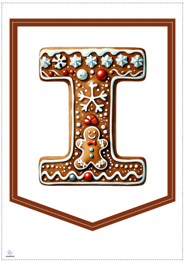 Alfabet inspirowany pierniczkami