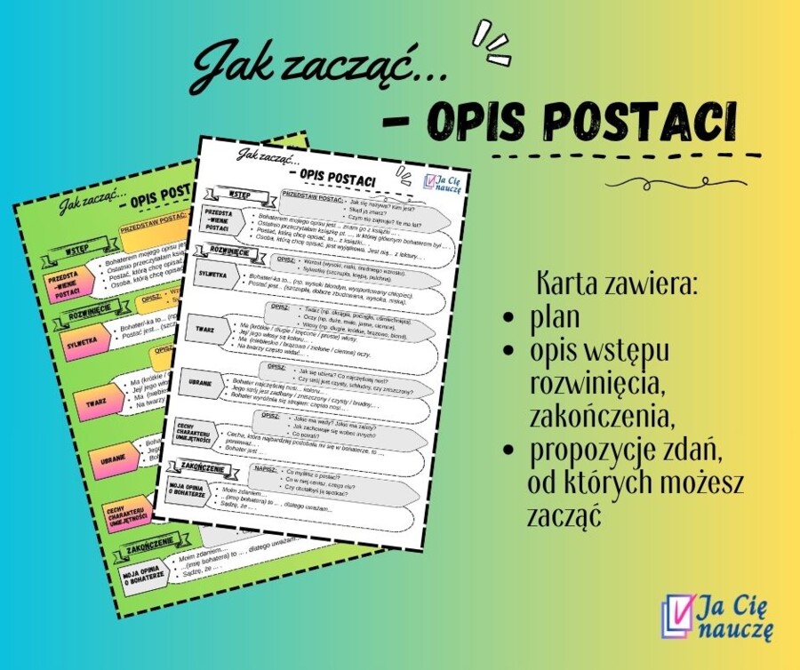 Język polski. Jak zacząć... - opis postaci.