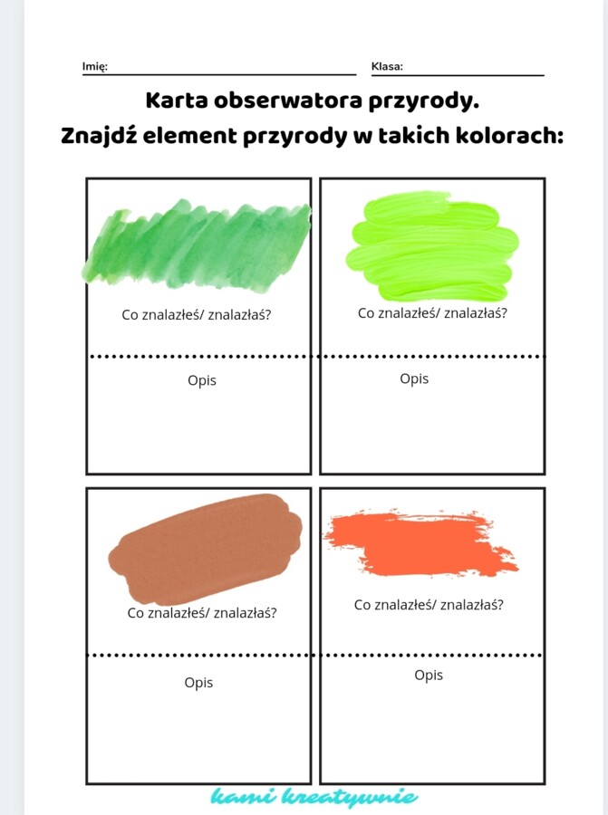 Karta obserwatora przyrody