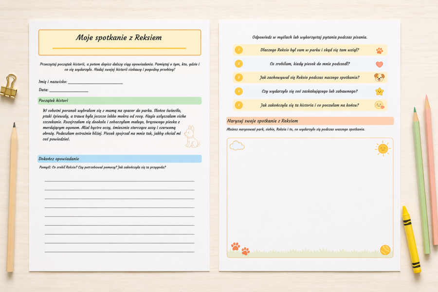 Moje spotkanie z Reksiem – karta twórczego pisania