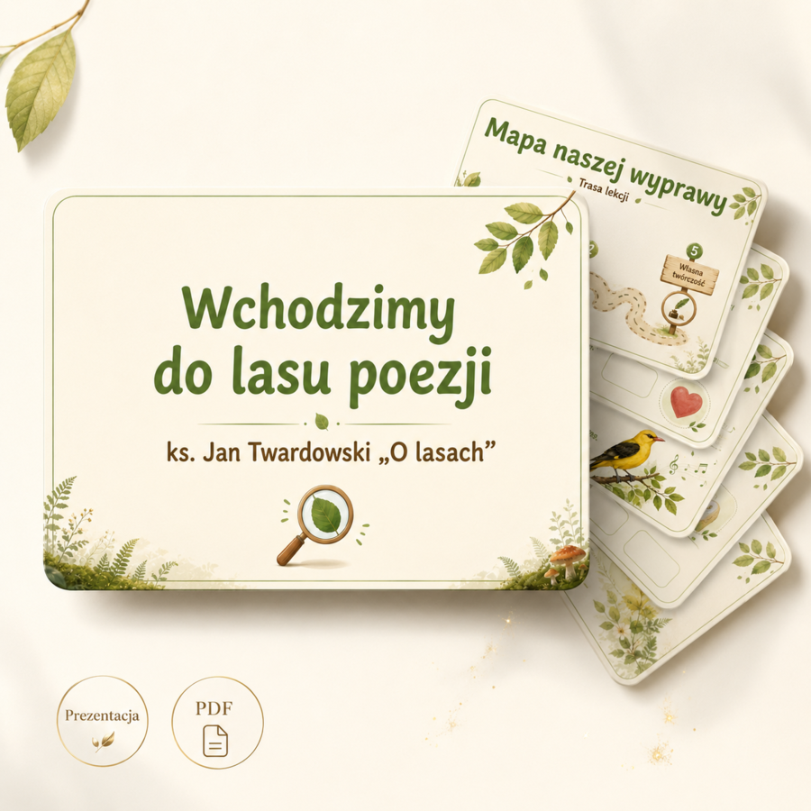 "O lasach" ks. Jan Twardowski. Prezentacja.