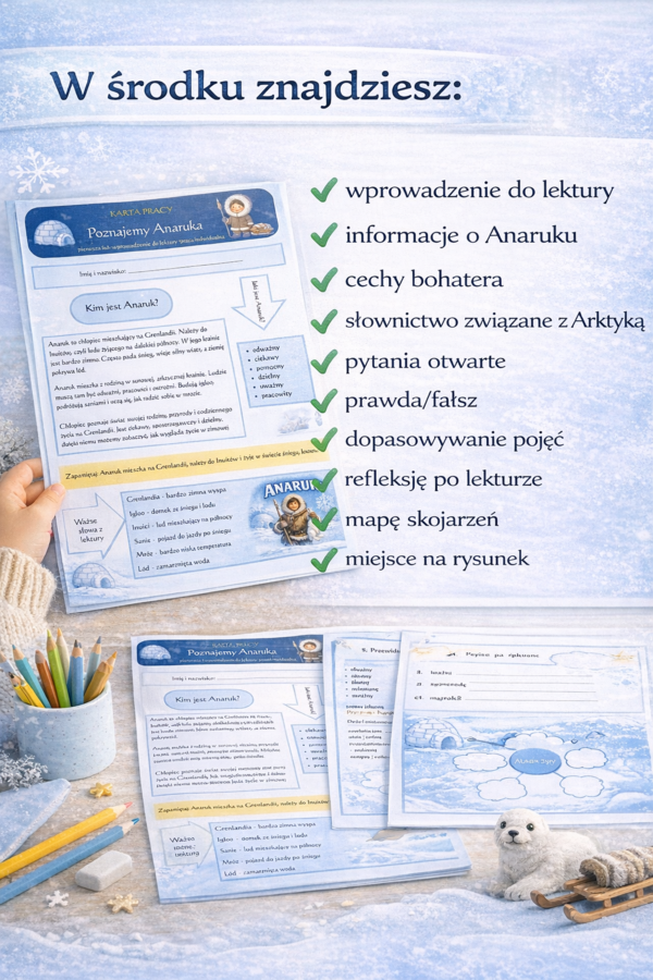 Karta pracy „Poznajemy Anaruka”