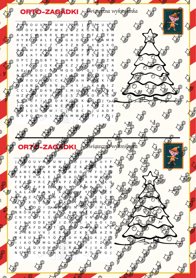 Świąteczna wykreślanka