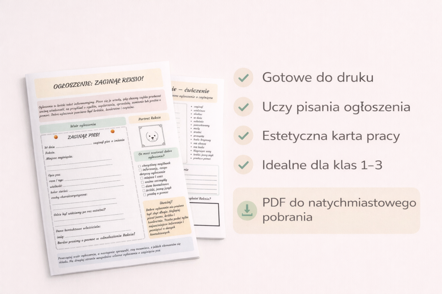 Ogłoszenie: zaginął Reksio!