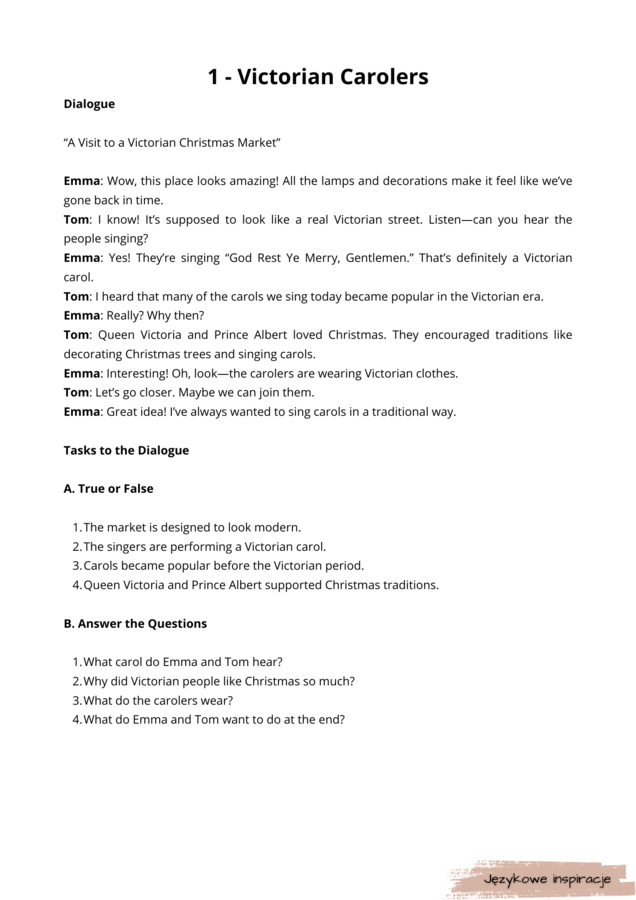 🎄📜 Old School Christmas. Angielski - gotowe lekcje