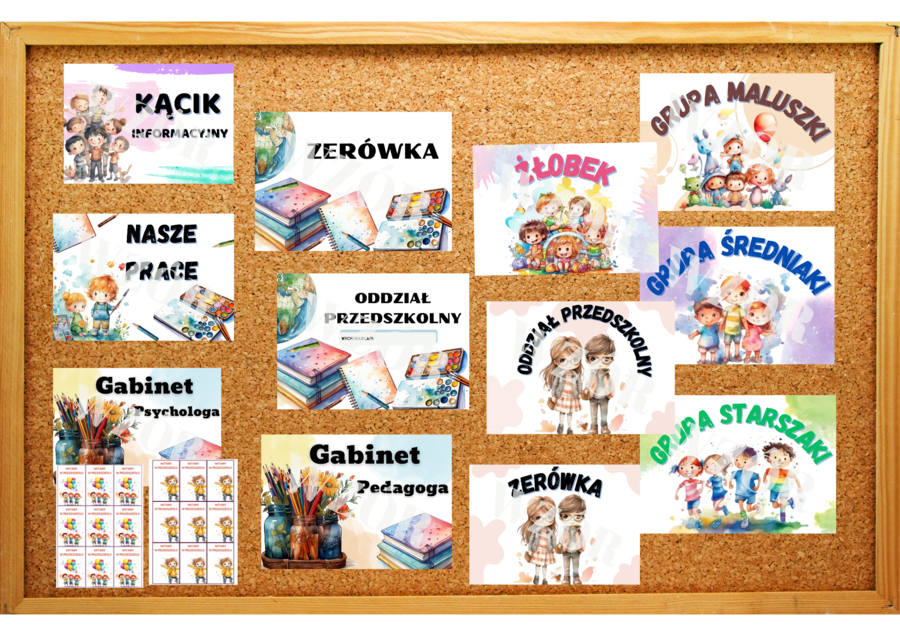 Tabliczki do przedszkola na drzwi