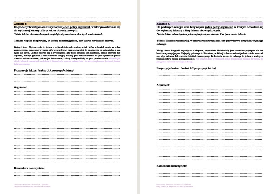 Ćwiczenia argumentacyjne